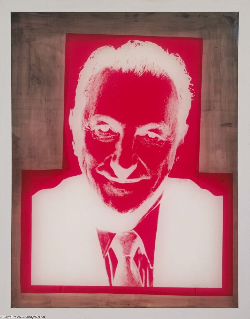 Wikioo.org - The Encyclopedia of Fine Arts - Painting, Artwork by Andy Warhol - Silkscreen for Portrait of Sidney Janis