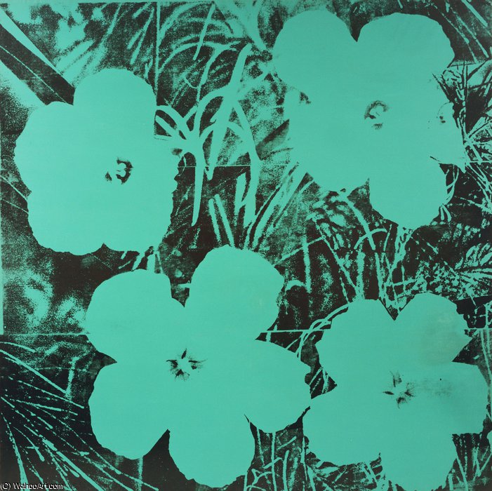 Wikioo.org – L'Enciclopedia delle Belle Arti - Pittura, Opere di Andy Warhol - Ten-Foot Fiori