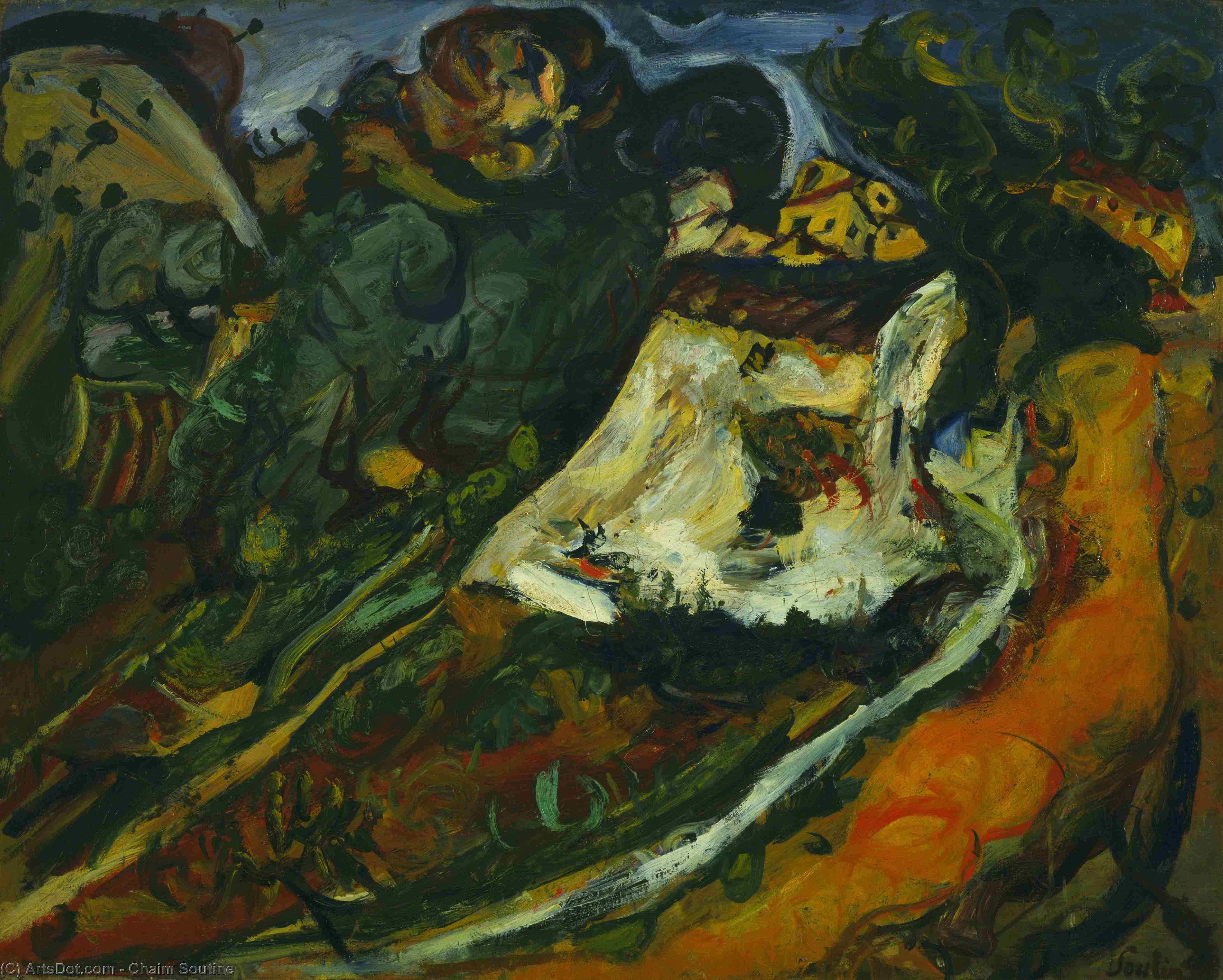 Wikioo.org - The Encyclopedia of Fine Arts - Painting, Artwork by Chaim Soutine - The old mill