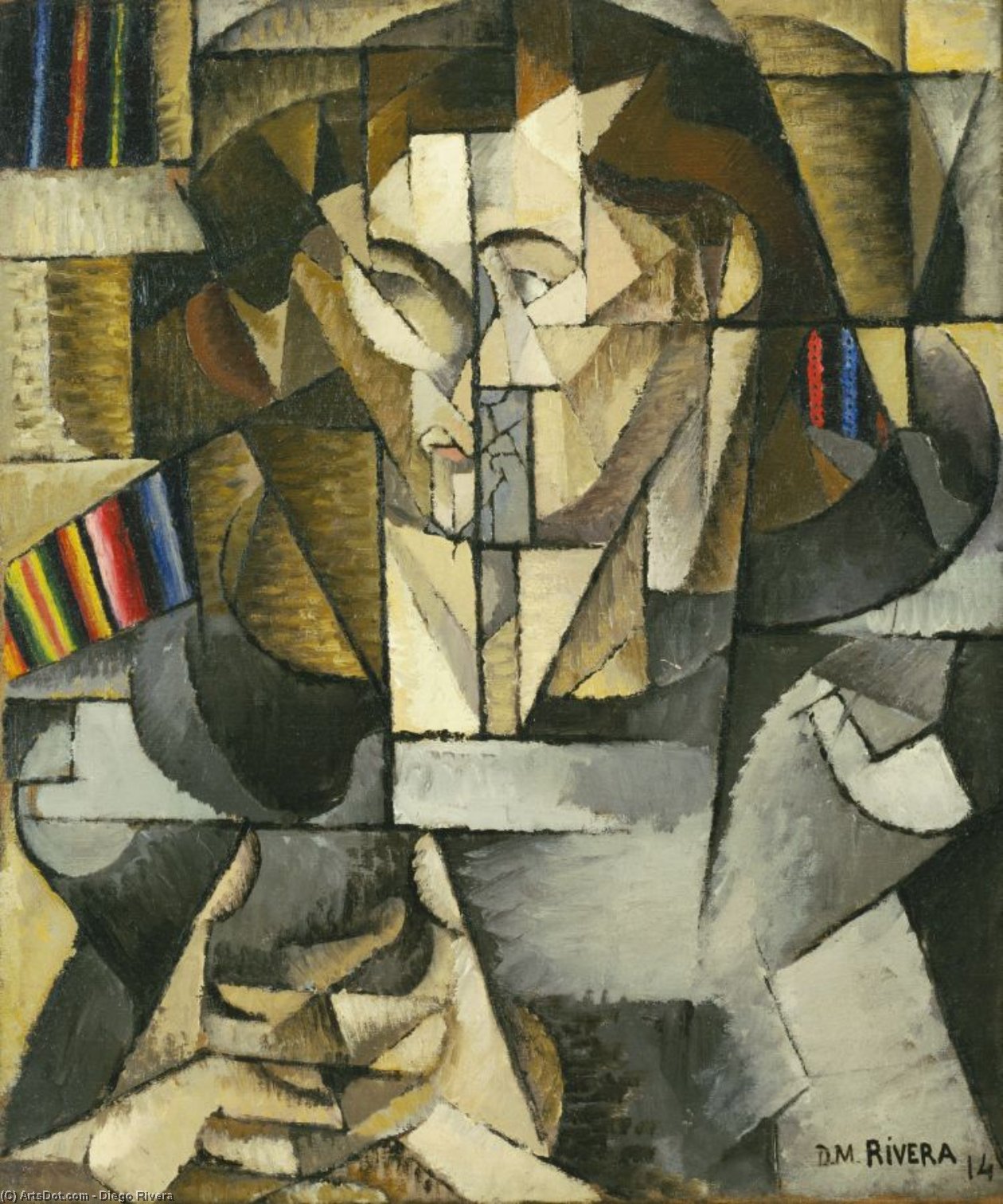 Wikioo.org - The Encyclopedia of Fine Arts - Painting, Artwork by Diego Rivera - Jacques lipchitz