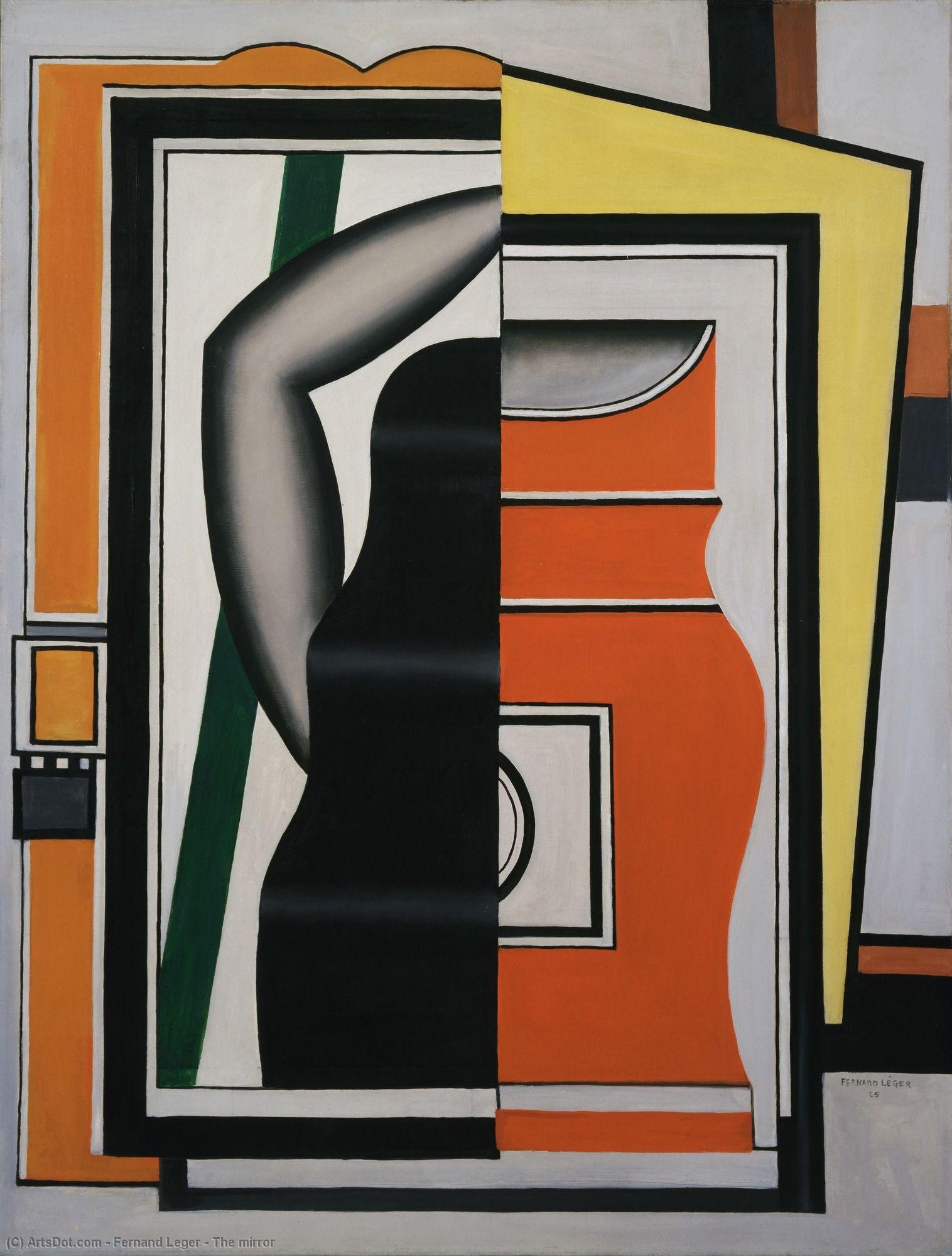 Wikioo.org - Bách khoa toàn thư về mỹ thuật - Vẽ tranh, Tác phẩm nghệ thuật Fernand Leger - The mirror