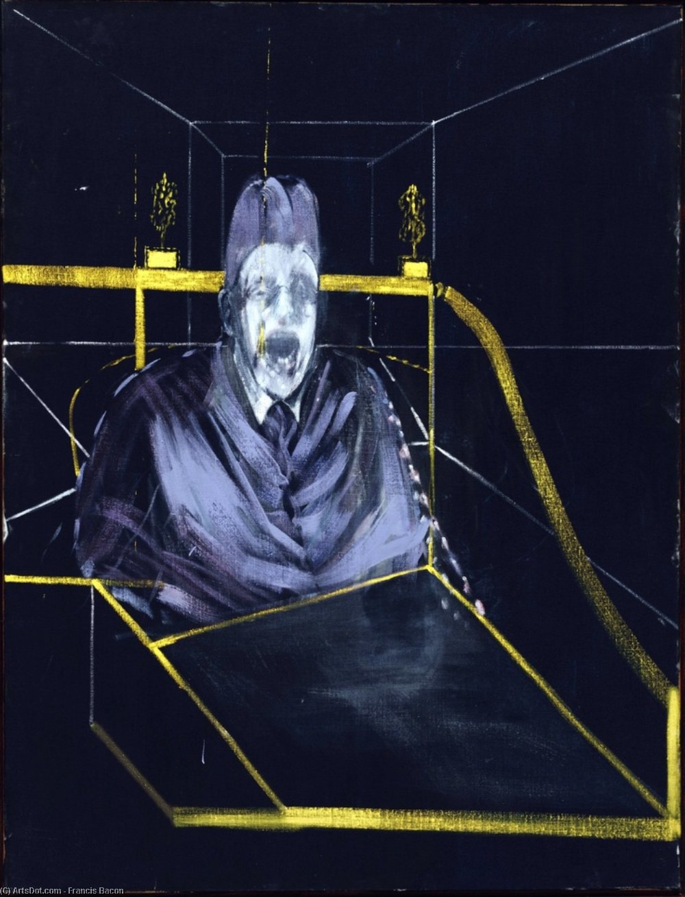 Wikioo.org - The Encyclopedia of Fine Arts - Painting, Artwork by Francis Bacon - Number VII from Eight Studies for a Portrait