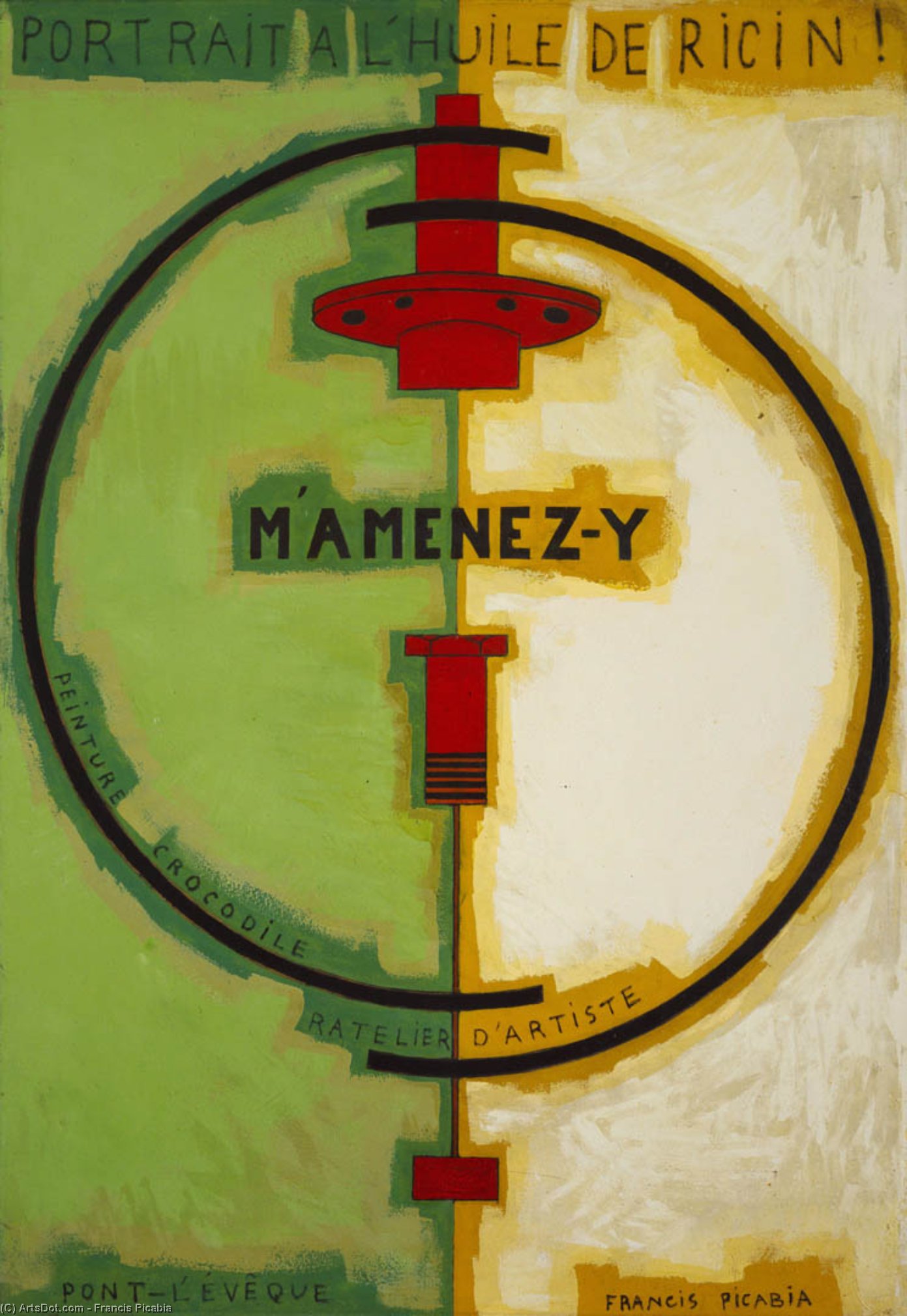 Wikioo.org - สารานุกรมวิจิตรศิลป์ - จิตรกรรม Francis Picabia - M'Amenez y