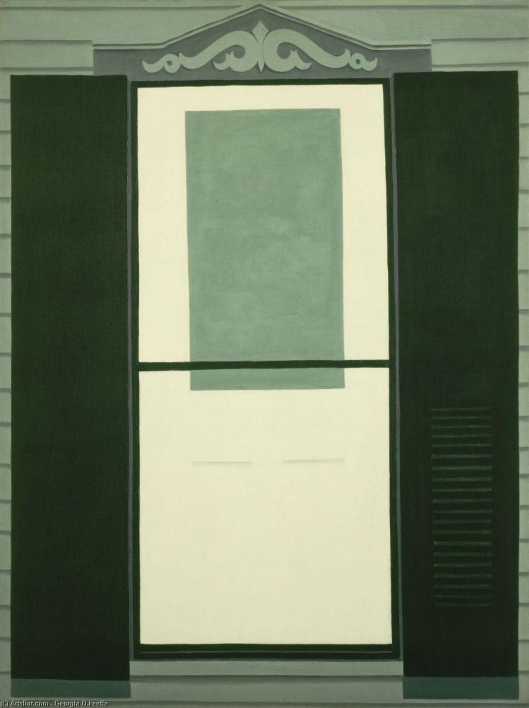 WikiOO.org - Encyclopedia of Fine Arts - Lukisan, Artwork Georgia Totto O'keeffe - Lake george window