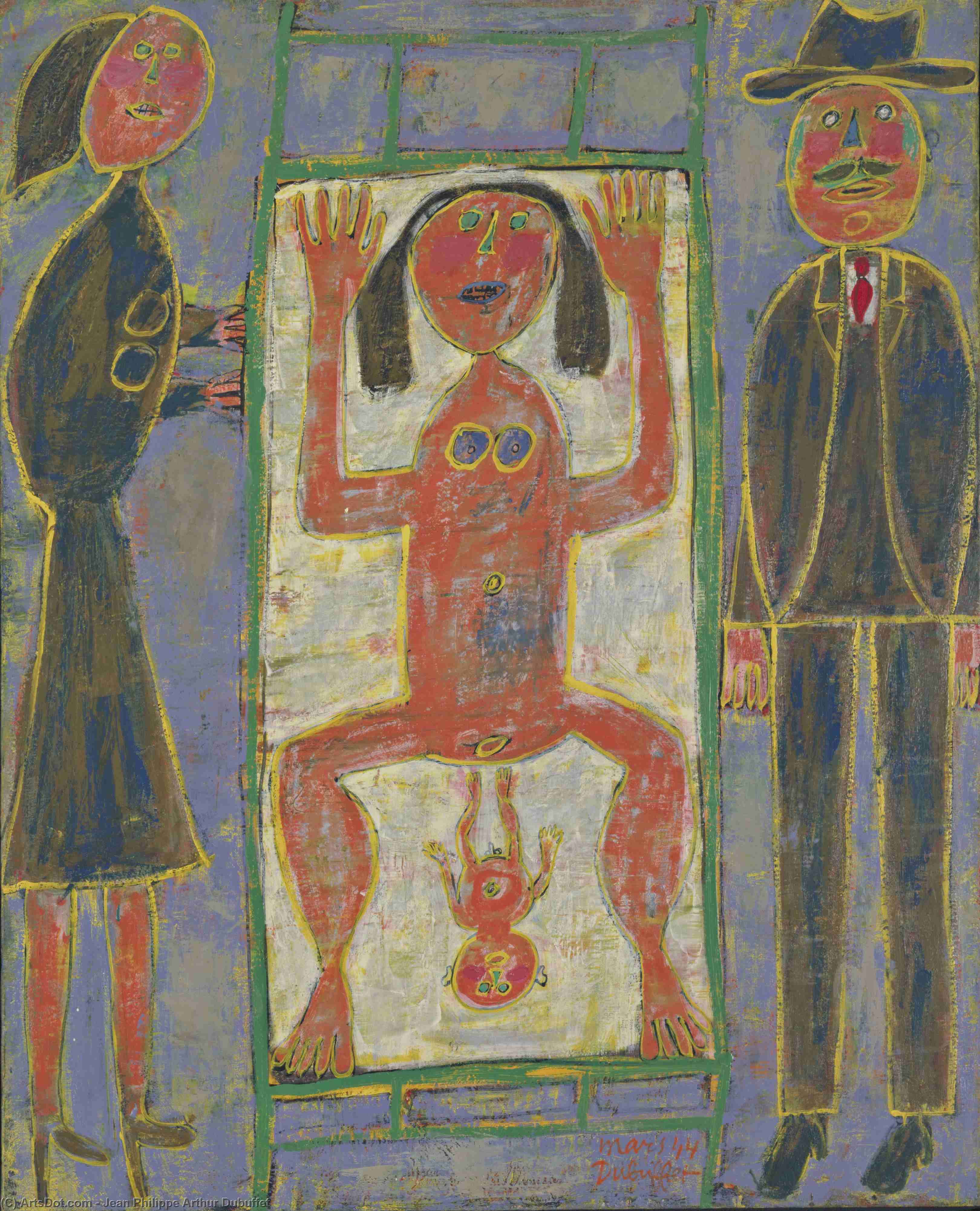 Wikioo.org - The Encyclopedia of Fine Arts - Painting, Artwork by Jean Philippe Arthur Dubuffet - Childbirth