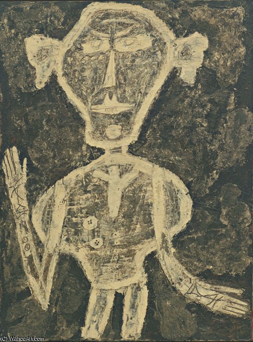 Wikioo.org - The Encyclopedia of Fine Arts - Painting, Artwork by Jean Philippe Arthur Dubuffet - Portrait of Henri Michaux