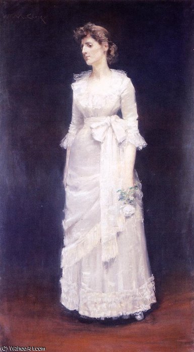 Wikioo.org - The Encyclopedia of Fine Arts - Painting, Artwork by William Merritt Chase - The white rose