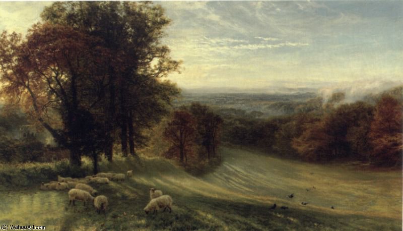Wikioo.org - The Encyclopedia of Fine Arts - Painting, Artwork by George Vicat Cole - Autumn morning