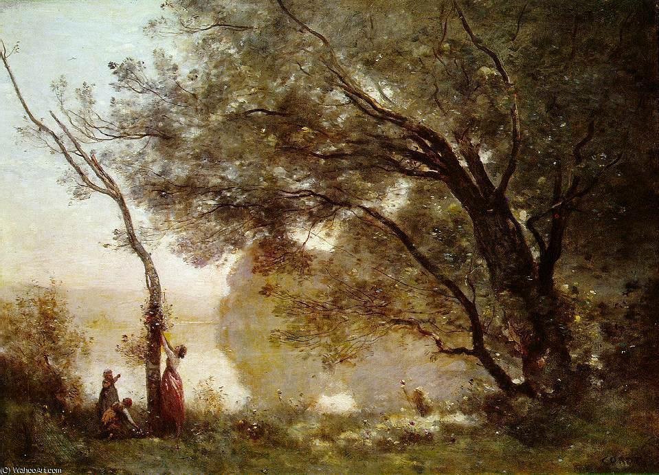 Wikioo.org - The Encyclopedia of Fine Arts - Painting, Artwork by Jean Baptiste Camille Corot - Souvenir of Montefontaine