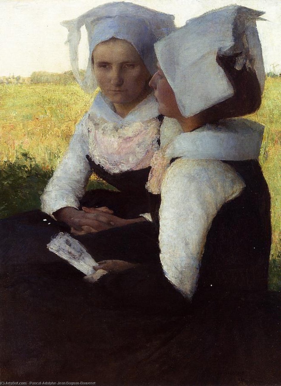 Wikioo.org - The Encyclopedia of Fine Arts - Painting, Artwork by Pascal-Adolphe-Jean Dagnan-Bouveret - Breton women