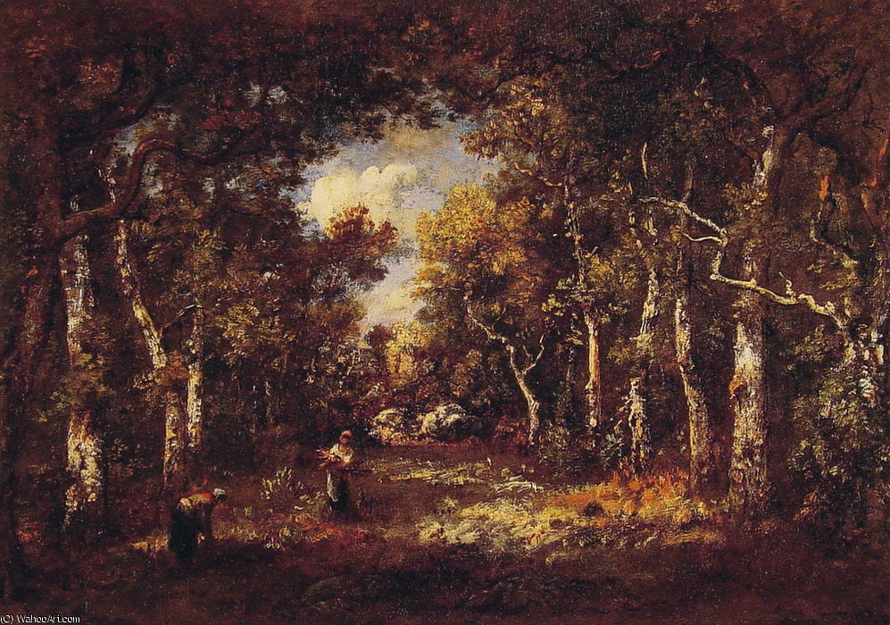 WikiOO.org - 백과 사전 - 회화, 삽화 Narcisse Virgilio Diaz De La Pena - The Forest of Fontainebleau