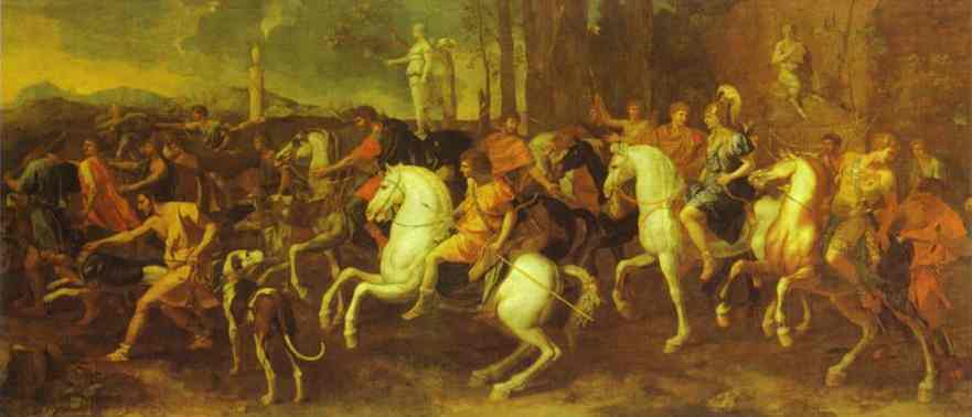 WikiOO.org - دایره المعارف هنرهای زیبا - نقاشی، آثار هنری Nicolas Poussin - Meleager's hunt