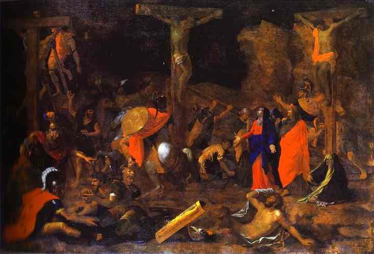 Wikioo.org – La Enciclopedia de las Bellas Artes - Pintura, Obras de arte de Nicolas Poussin - La Crucifixión