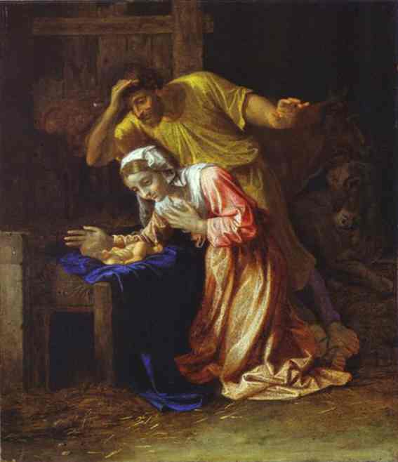 WikiOO.org - Encyclopedia of Fine Arts - Schilderen, Artwork Nicolas Poussin - The nativity