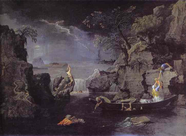 Wikioo.org - สารานุกรมวิจิตรศิลป์ - จิตรกรรม Nicolas Poussin - Winter. the deluge