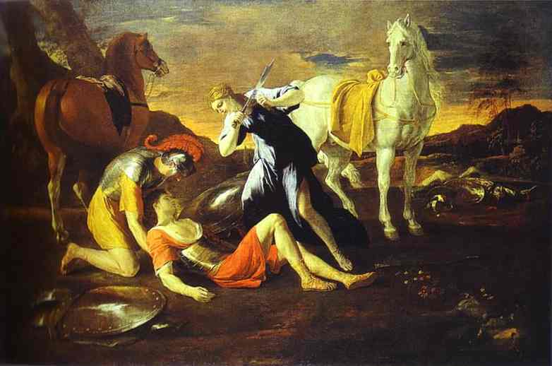 Wikioo.org - The Encyclopedia of Fine Arts - Painting, Artwork by Nicolas Poussin - Tancred and Erminia.