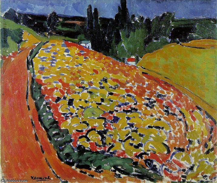 WikiOO.org - Encyclopedia of Fine Arts - Lukisan, Artwork Maurice De Vlaminck - The hills at Rueil, Musee d'Orsay, Paris