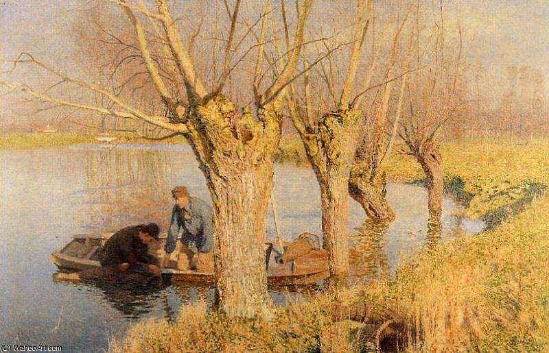 Wikioo.org - The Encyclopedia of Fine Arts - Painting, Artwork by Emil Claus - Bringing in the Nets