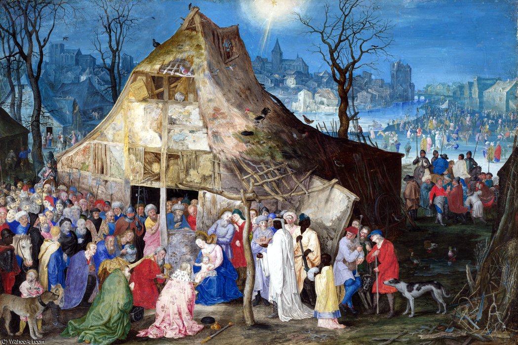 WikiOO.org - Enciclopédia das Belas Artes - Pintura, Arte por Jan Brueghel The Elder - Adoration of the Kings