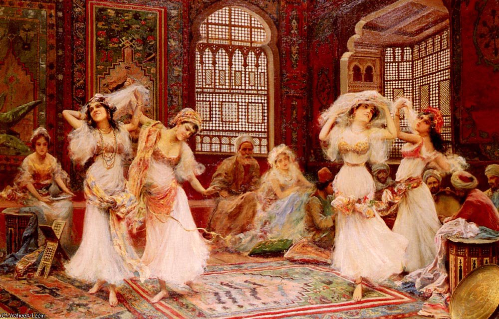 WikiOO.org - Encyclopedia of Fine Arts - Maleri, Artwork Fabio Fabbi - Harem dancers