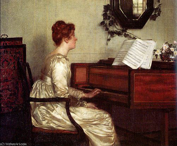 Wikioo.org - The Encyclopedia of Fine Arts - Painting, Artwork by Francis Davis Millet - old harmonies