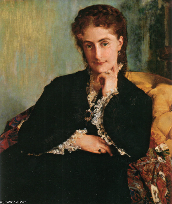 Wikioo.org – L'Encyclopédie des Beaux Arts - Peinture, Oeuvre de Paul-Jacques-Aimé Baudry - Portrait della Signora CEZARD