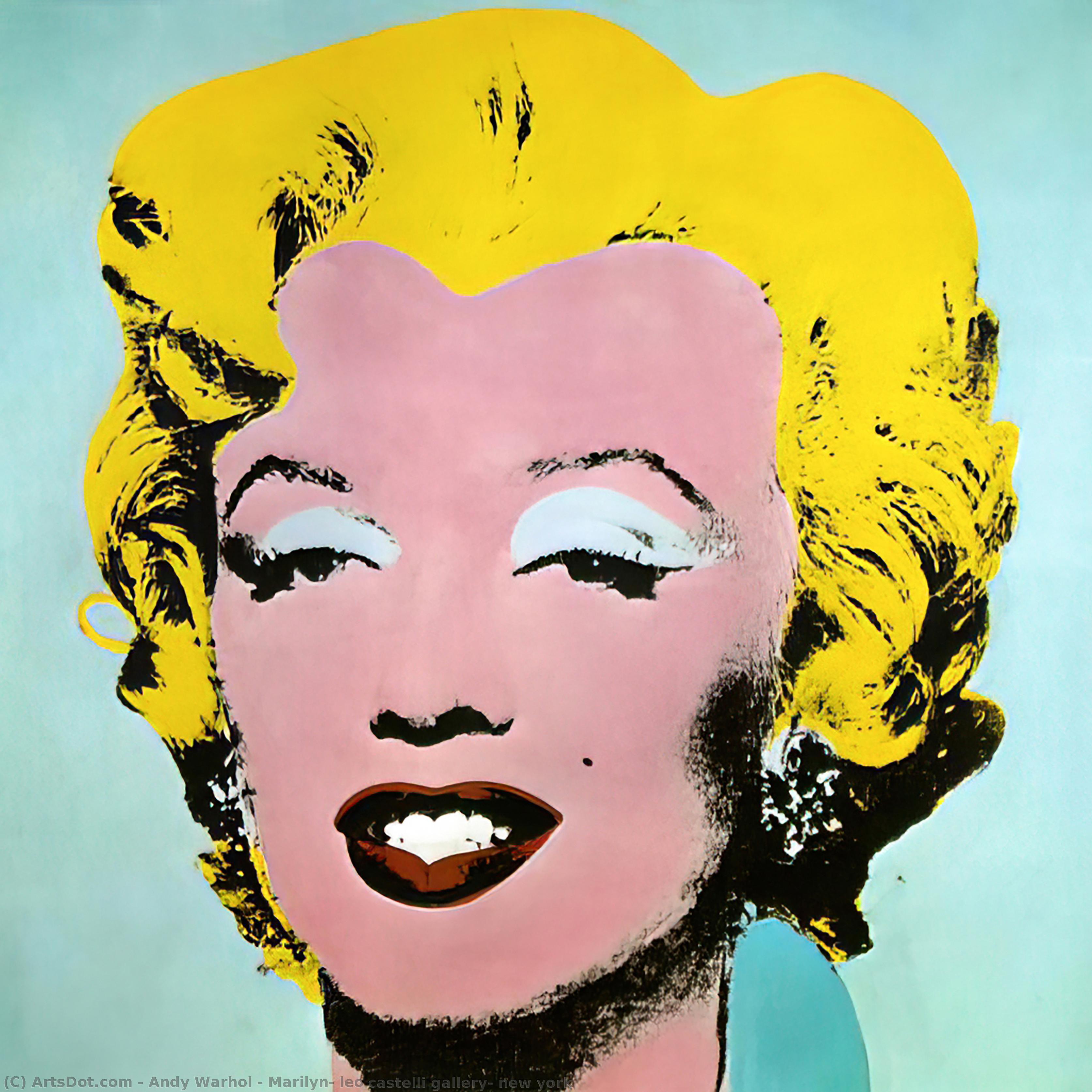 Wikioo.org – L'Encyclopédie des Beaux Arts - Peinture, Oeuvre de Andy Warhol - Marilyn , galerie leo castelli , new york