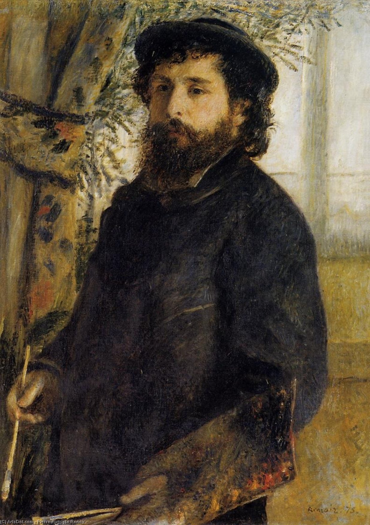 Wikioo.org - The Encyclopedia of Fine Arts - Painting, Artwork by Pierre-Auguste Renoir - Claude monet painting