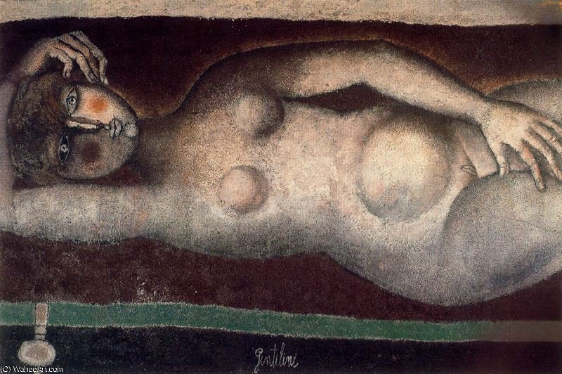 Wikioo.org – L'Enciclopedia delle Belle Arti - Pittura, Opere di Franco Gentilini - senza titolo (759)