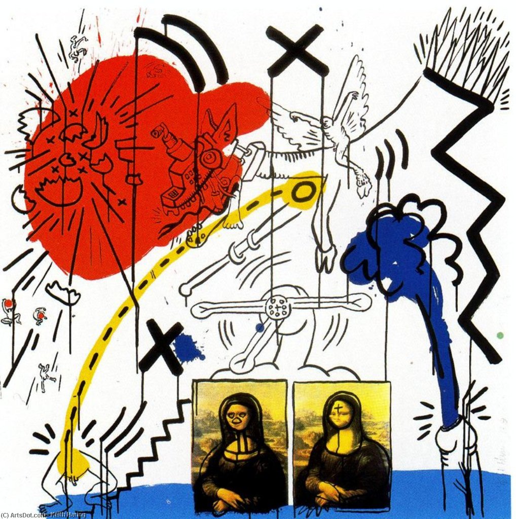 Wikioo.org - The Encyclopedia of Fine Arts - Painting, Artwork by Keith Haring - Untitled (901)