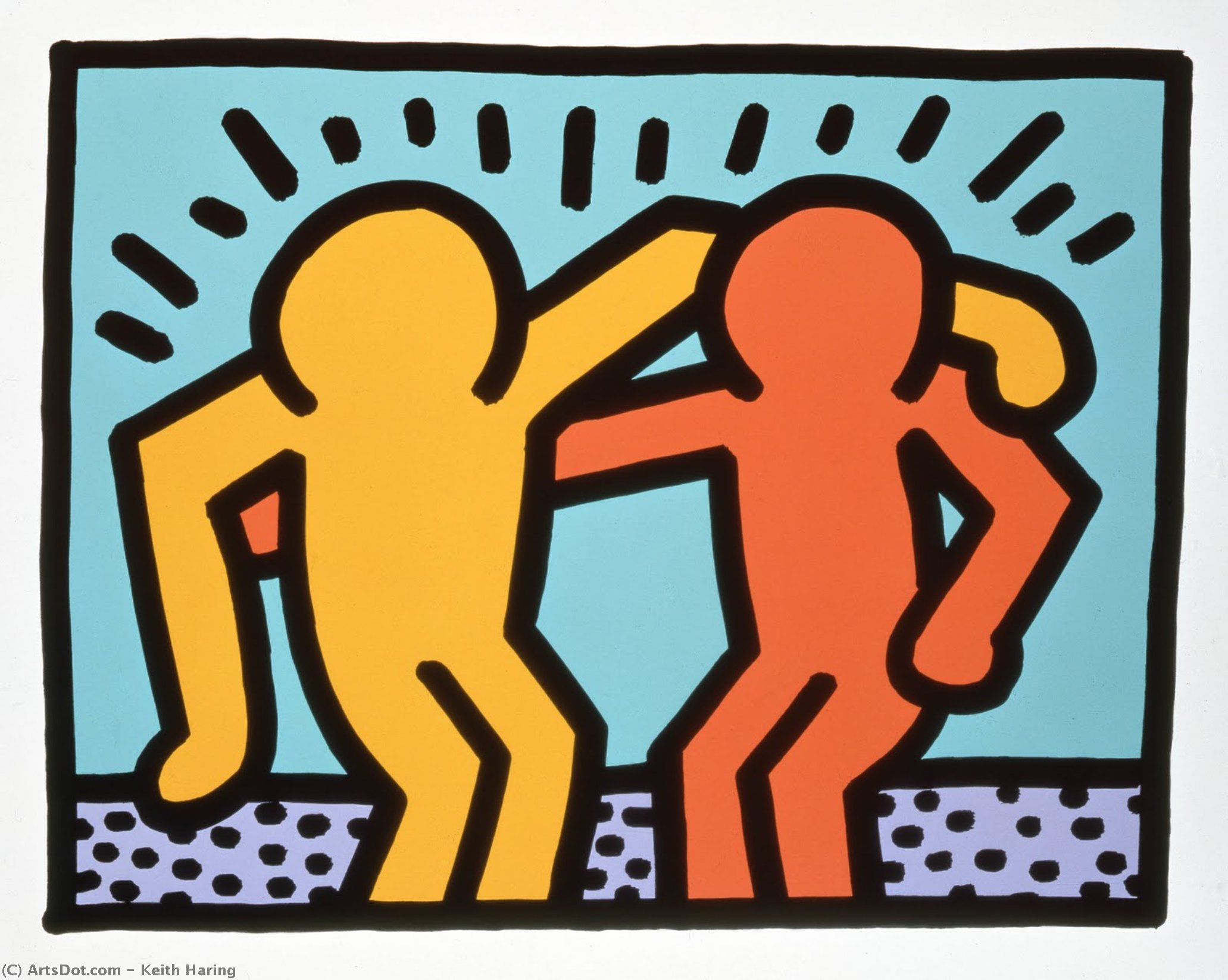 Wikioo.org - The Encyclopedia of Fine Arts - Painting, Artwork by Keith Haring - Untitled (283)