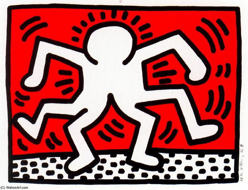 Wikioo.org - The Encyclopedia of Fine Arts - Painting, Artwork by Keith Haring - Untitled (807)