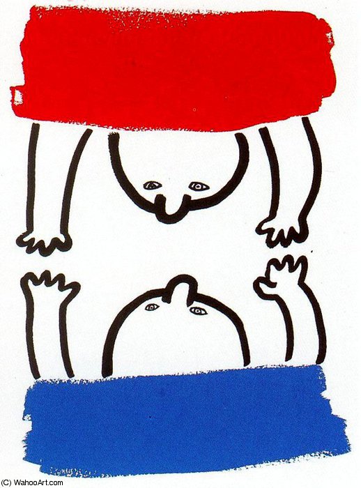 Wikioo.org - The Encyclopedia of Fine Arts - Painting, Artwork by Keith Haring - Untitled (537)