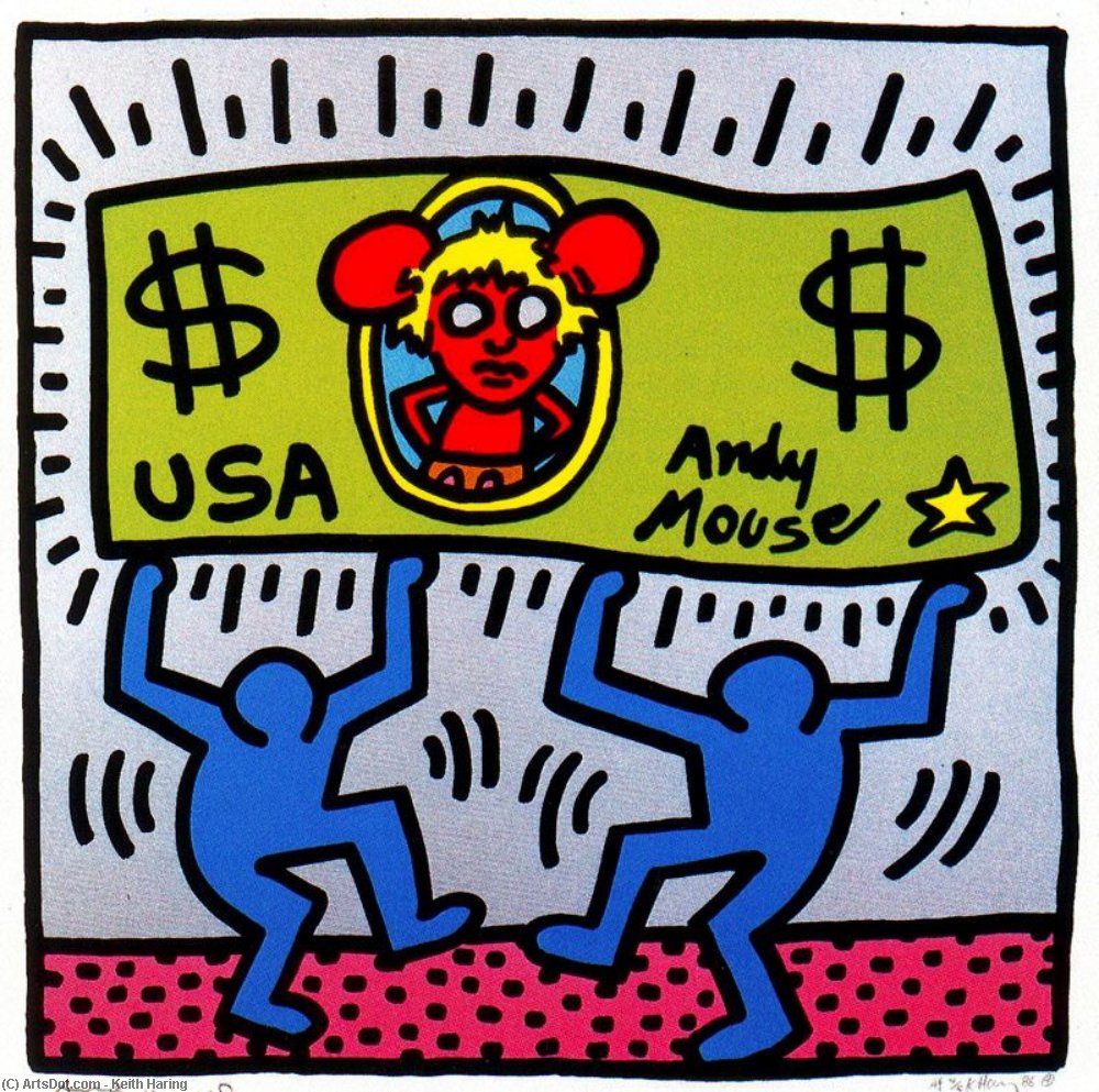Wikioo.org - The Encyclopedia of Fine Arts - Painting, Artwork by Keith Haring - Untitled (102)