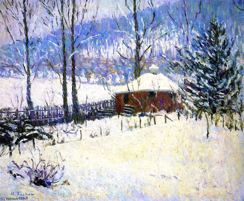 Wikioo.org - The Encyclopedia of Fine Arts - Painting, Artwork by Allen Tucker - Winter at Portland