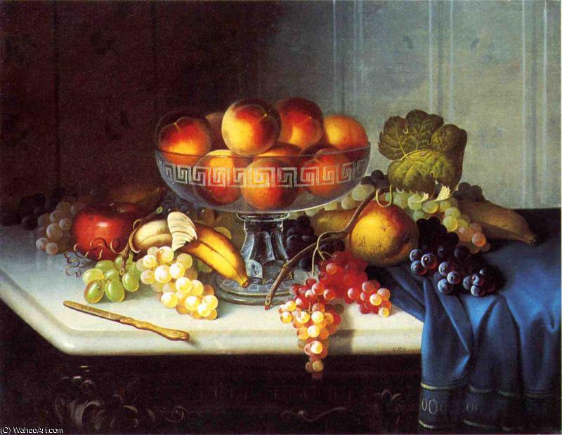Wikioo.org - The Encyclopedia of Fine Arts - Painting, Artwork by Carducius Plantagenet Ream - Still Life - Fruit and Knife