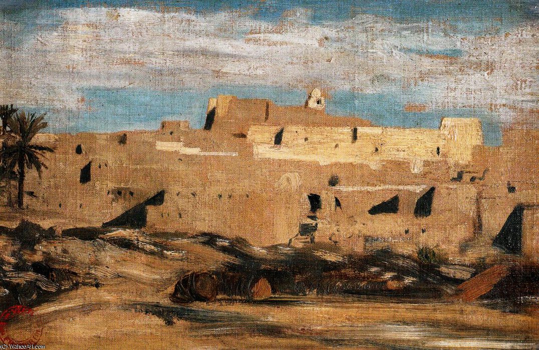 Wikioo.org – L'Enciclopedia delle Belle Arti - Pittura, Opere di Eugene Fromentin - Ville d-Algérie