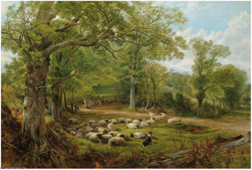 WikiOO.org - Encyclopedia of Fine Arts - Maleri, Artwork Frederick William Hulme - A summer day