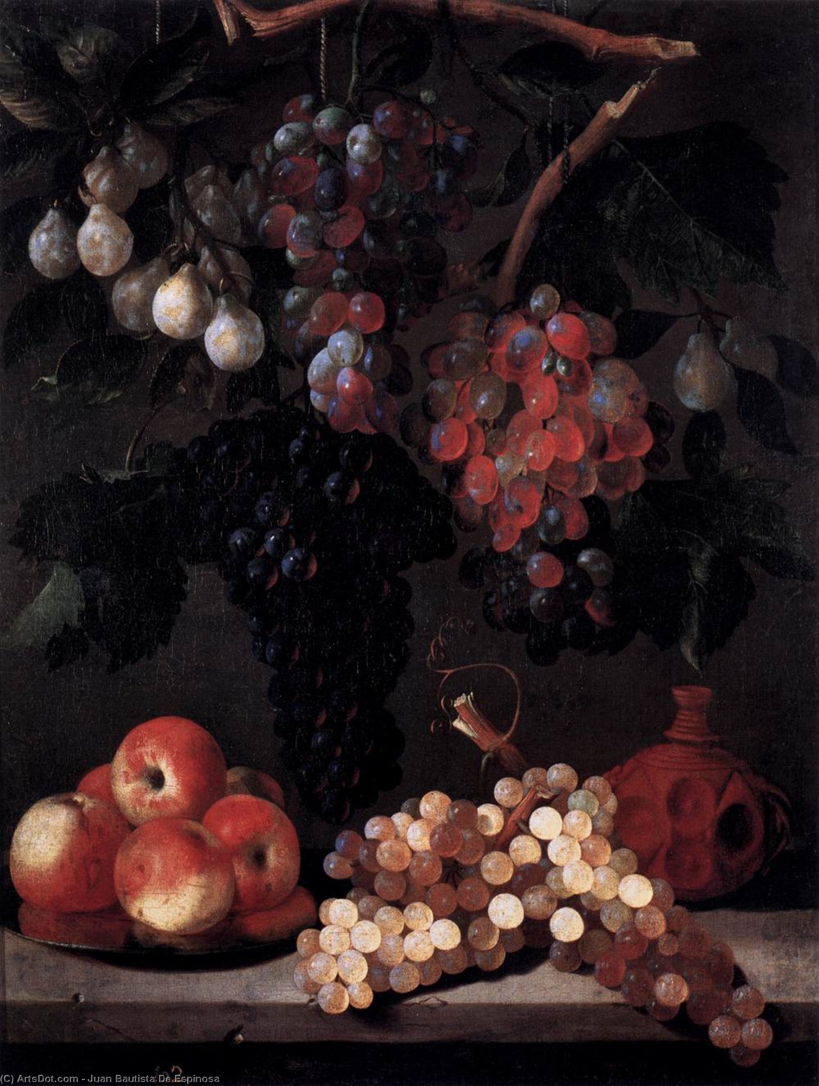 Wikioo.org - The Encyclopedia of Fine Arts - Painting, Artwork by Juan Bautista De Espinosa - Life of Fruit