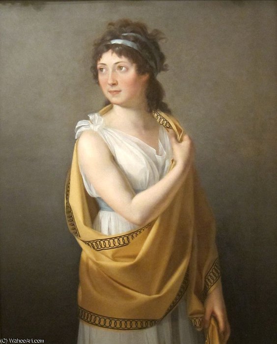 Wikioo.org – L'Encyclopédie des Beaux Arts - Peinture, Oeuvre de Marie Guillemine Benoist (Marie Guillemine De Laville Leroux) - Portrait d une dame