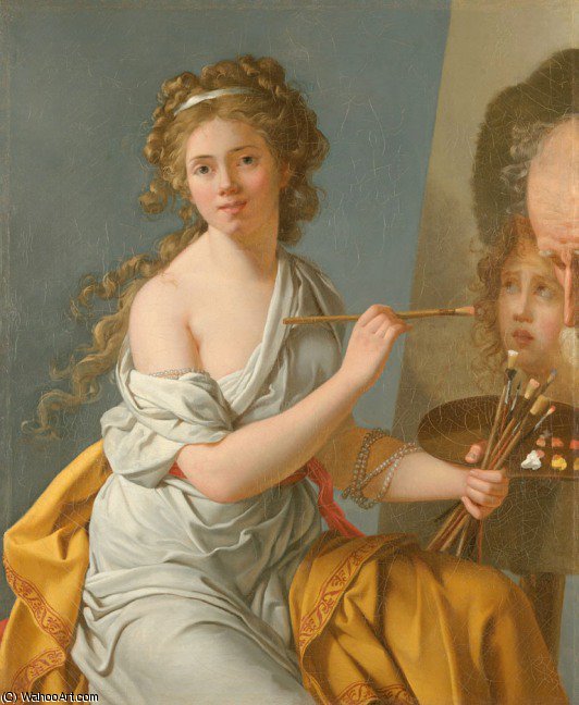 WikiOO.org - Encyclopedia of Fine Arts - Maalaus, taideteos Marie Guillemine Benoist (Marie Guillemine De Laville Leroux) - Self portrait