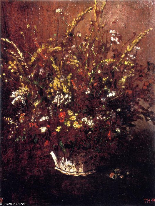 WikiOO.org - Encyclopedia of Fine Arts - Maleri, Artwork Théodore Rousseau (Pierre Etienne Théodore Rousseau) - Flower study