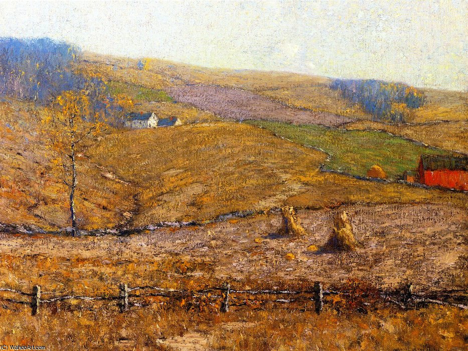 WikiOO.org - Encyclopedia of Fine Arts - Maalaus, taideteos Robert Bruce Crane - A new england farm