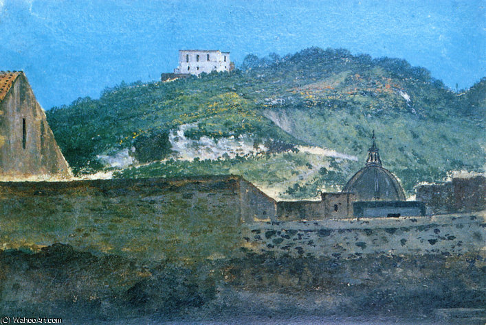 Wikioo.org - The Encyclopedia of Fine Arts - Painting, Artwork by Thomas Jones - A hilltop - naples