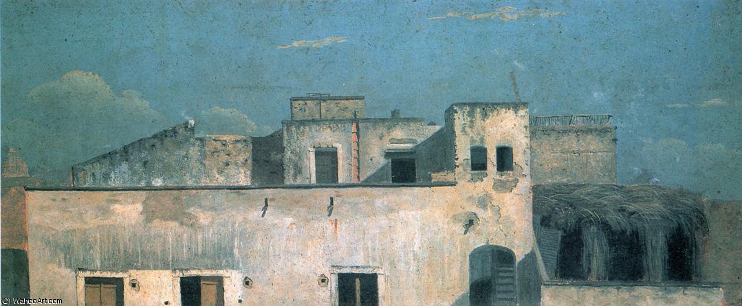 Wikioo.org - The Encyclopedia of Fine Arts - Painting, Artwork by Thomas Jones - Rooftops - naples