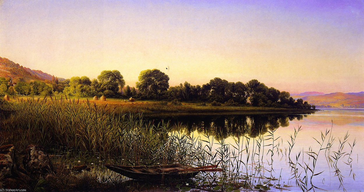 Wikioo.org - The Encyclopedia of Fine Arts - Painting, Artwork by Waller Hugh Paton - Loch Achray - the Pleased Lake