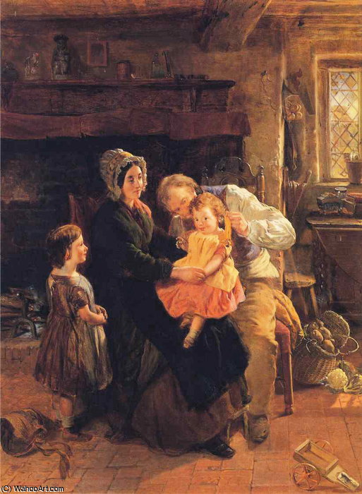 Wikioo.org - The Encyclopedia of Fine Arts - Painting, Artwork by William Henry Knight - The youngest child