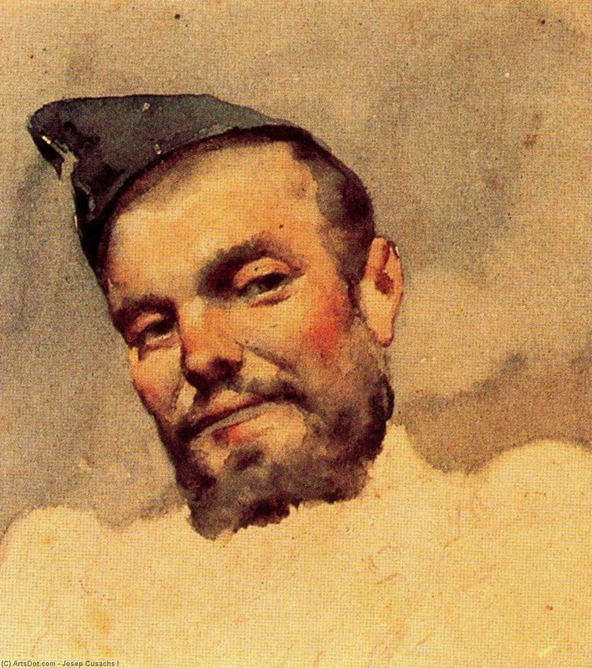 Wikioo.org - Bách khoa toàn thư về mỹ thuật - Vẽ tranh, Tác phẩm nghệ thuật Josep Cusachs I - Bearded soldier