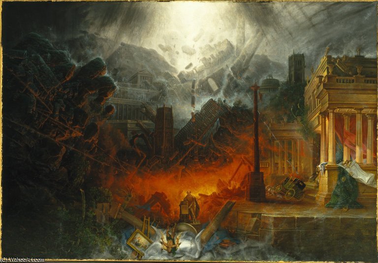 Wikioo.org - The Encyclopedia of Fine Arts - Painting, Artwork by Samuel Coleman Junior - The Edge of Doom