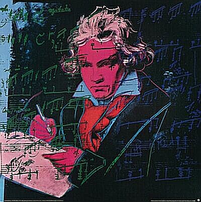 Wikioo.org - The Encyclopedia of Fine Arts - Painting, Artwork by Andy Warhol - Beethoven b - (2303649)